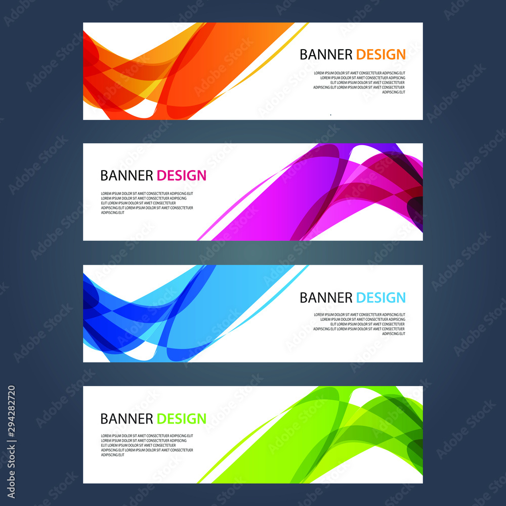 Fototapeta premium Vector Abstract design banner web template