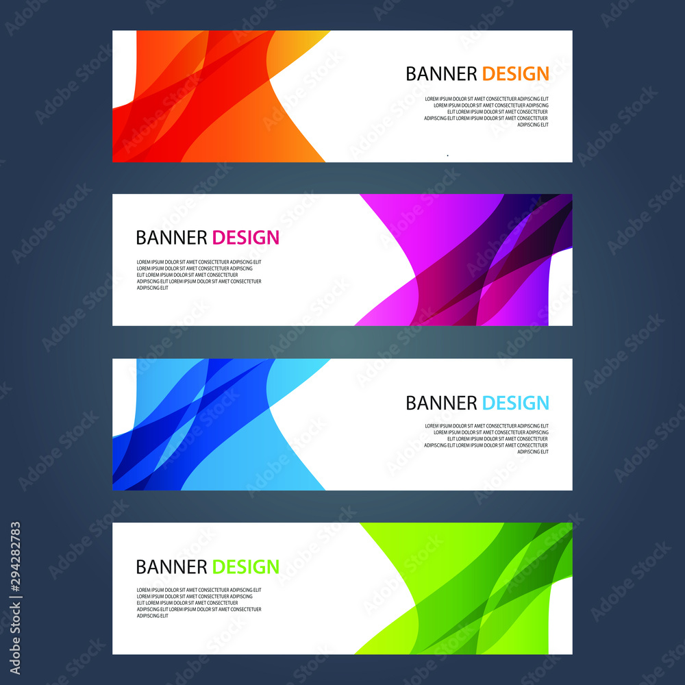 Fototapeta premium Vector Abstract design banner web template