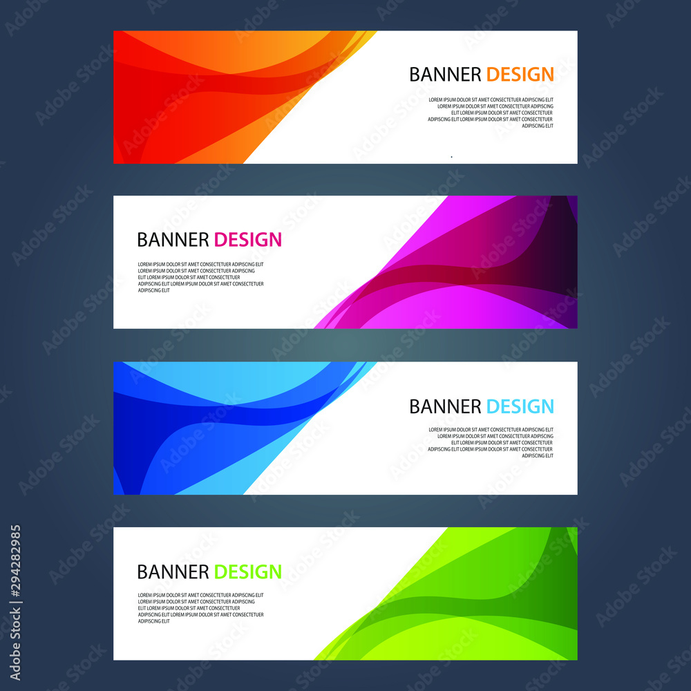 Vector Abstract design banner web template Vector Abstract design banner web template