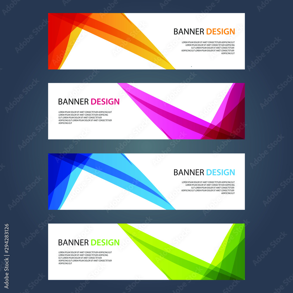 Fototapeta premium Vector Abstract design banner web template