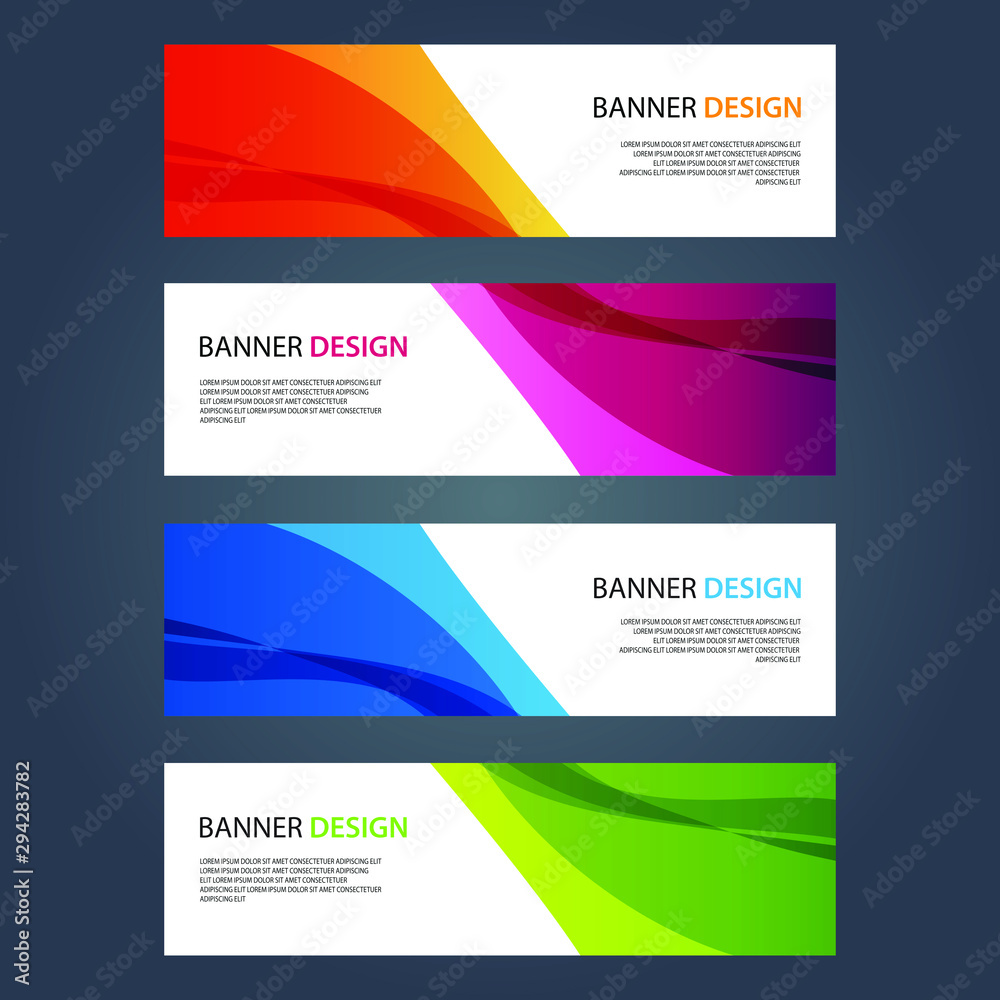 Vector Abstract design banner web template Vector Abstract design banner web template