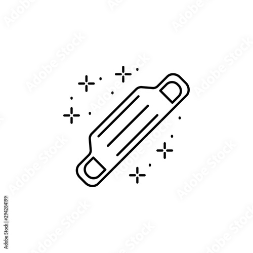 Girth accessory horse icon. Element of horseback riding