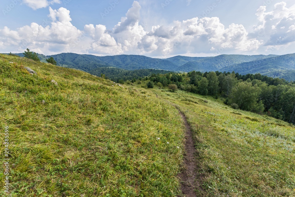 Fototapeta premium landscape with mountains and clouds