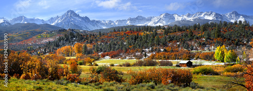 Scenic Mount Sneffles landscape in western Colorado photo