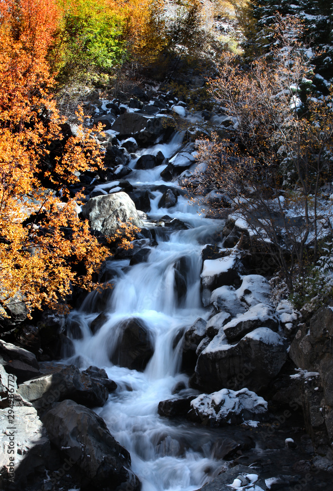 Cascade water falls in rural Colorado Cascade water falls in rural Colorado