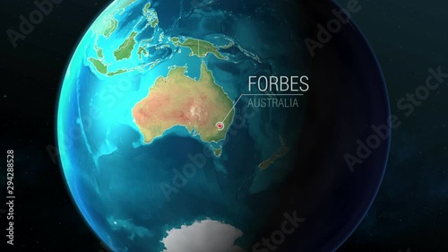  Australia - Forbes - Zooming from space to earth photo