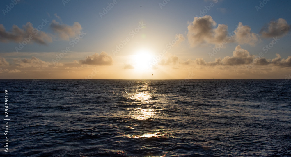 Ocean Clouds Sunrise