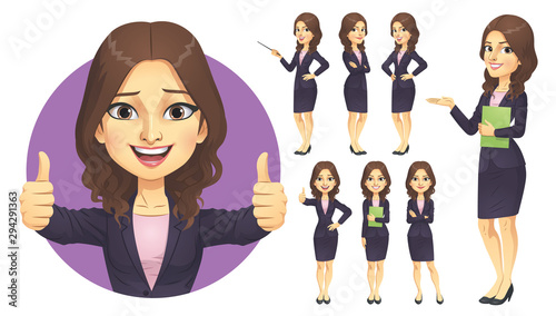 Businesswoman Character Set