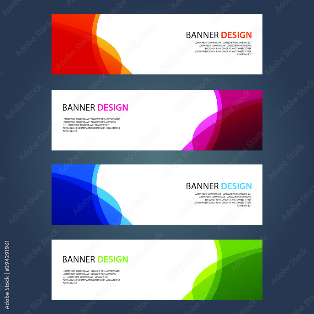Fototapeta premium Vector Abstract design banner web template