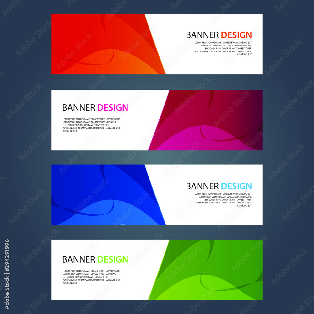 Fototapeta premium Vector Abstract design banner web template