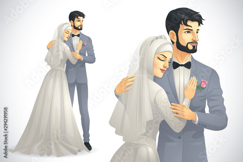 Muslim Wedding Couple