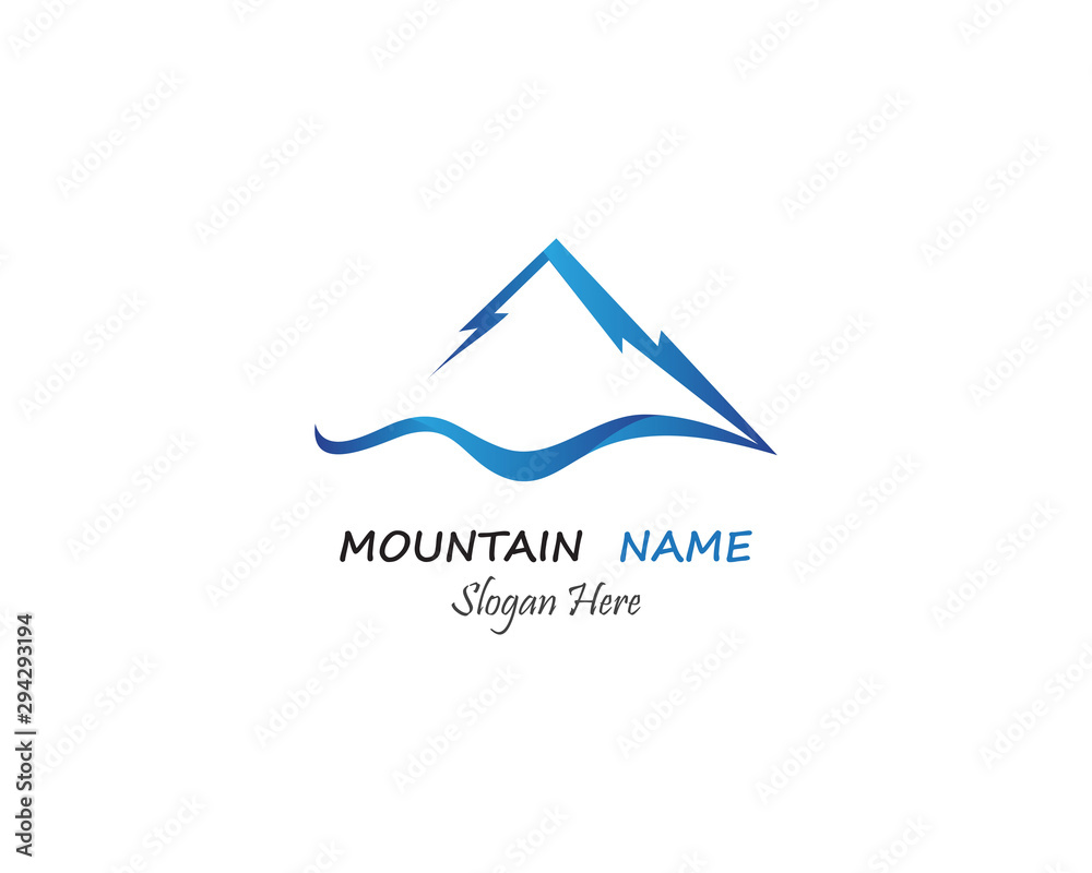 Mountain Logo Business Template Vector