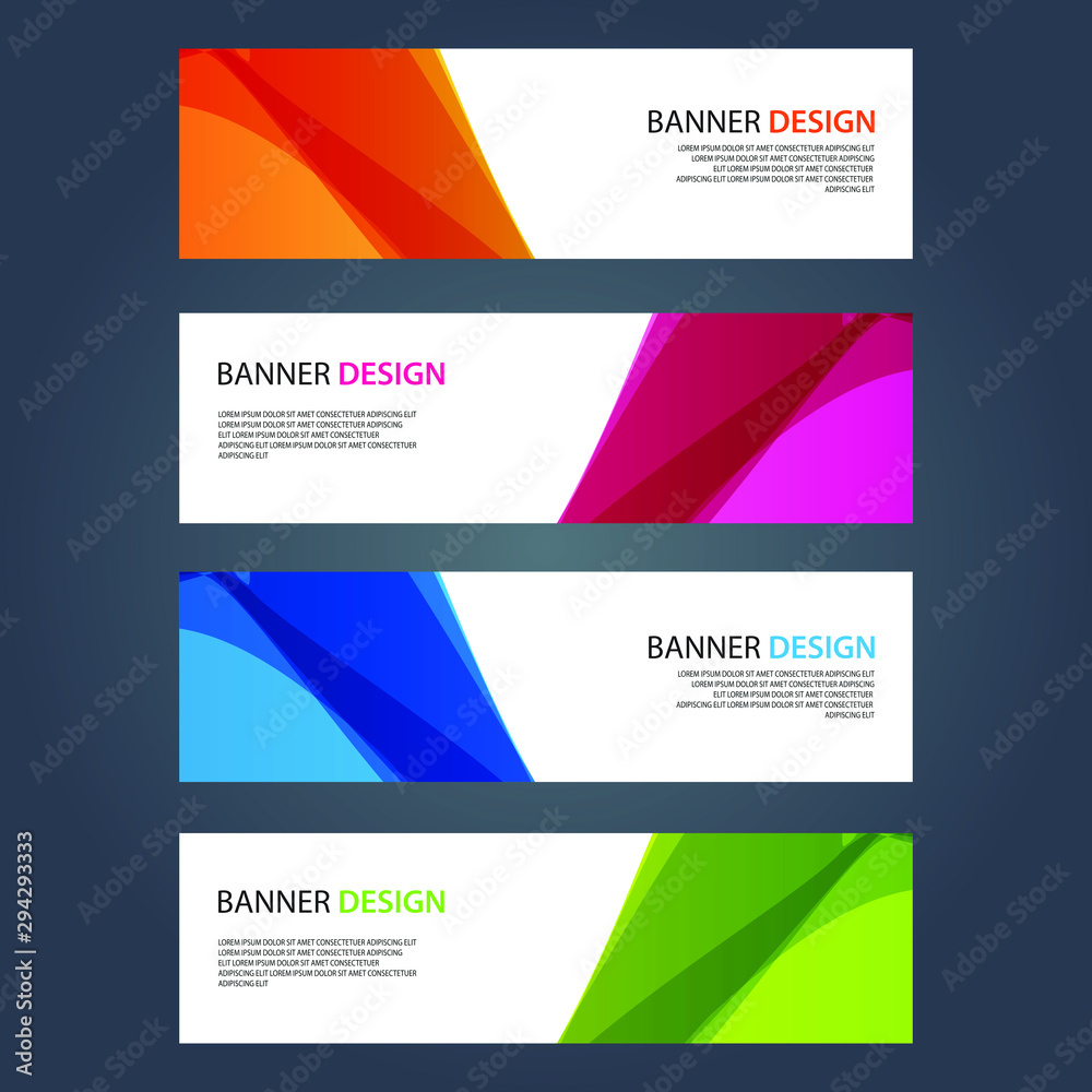 Fototapeta premium Vector Abstract design banner web template