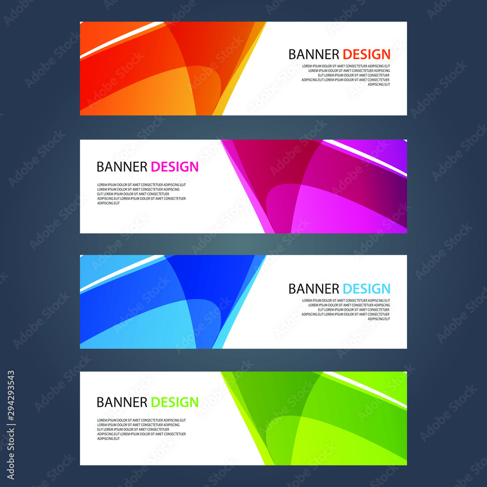 Fototapeta premium Vector Abstract design banner web template
