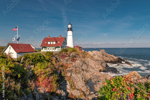 Portland Head Light, is a historic lighthouse in Cape Elizabeth, Maine.