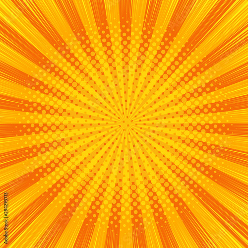 Radial lines starburst  comic background halftone screen  Used for making comic background  vector illustration file.