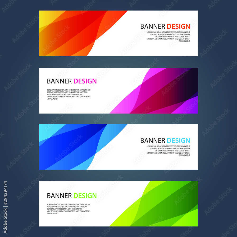 Fototapeta premium Vector Abstract design banner web template