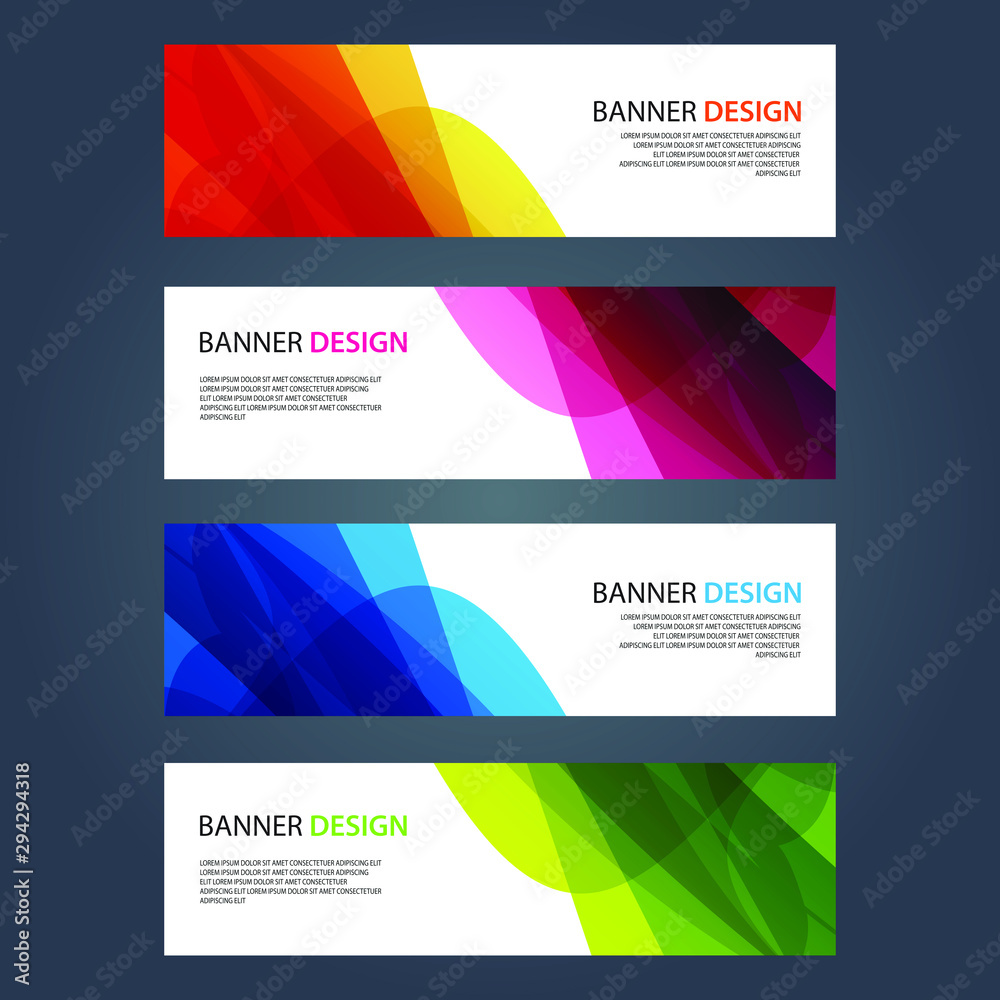 Fototapeta premium Vector Abstract design banner web template
