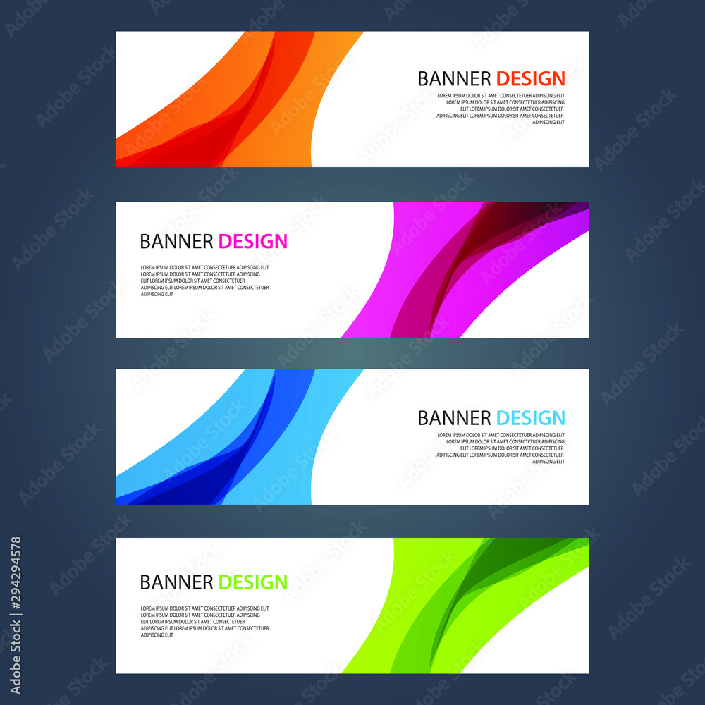 Fototapeta premium Vector Abstract design banner web template