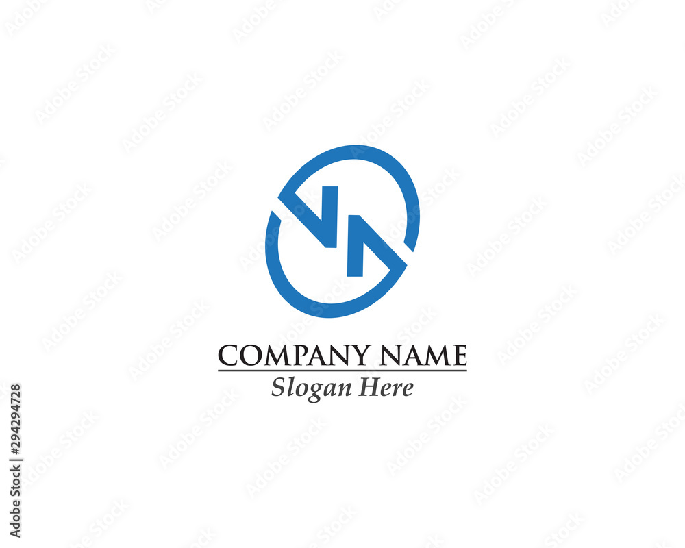 Abstract creative logo initial N concept design Abstract creative logo initial N concept design