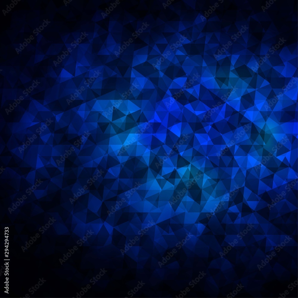 Obraz premium Dark BLUE vector layout with lines, triangles.