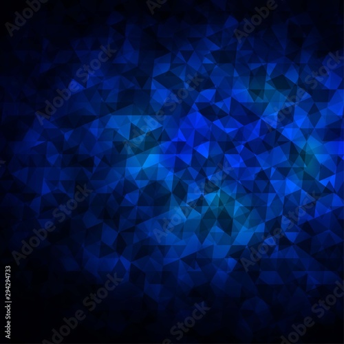 Dark BLUE vector layout with lines, triangles.