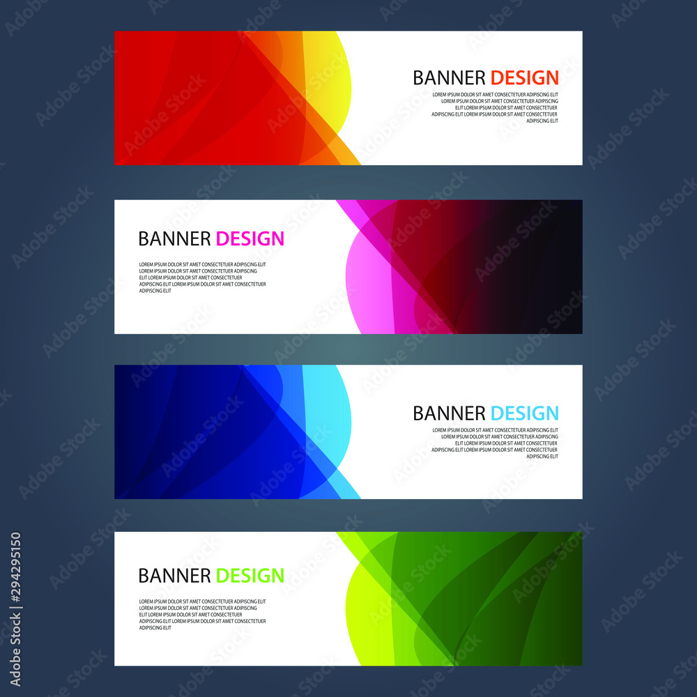Fototapeta premium Vector Abstract design banner web template