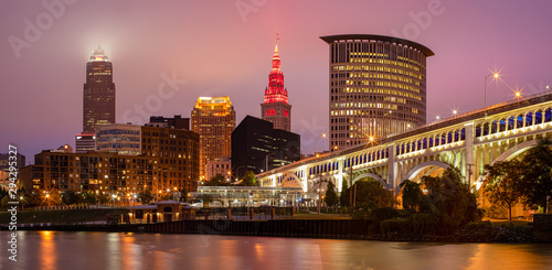 Vászonkép The City of Cleveland