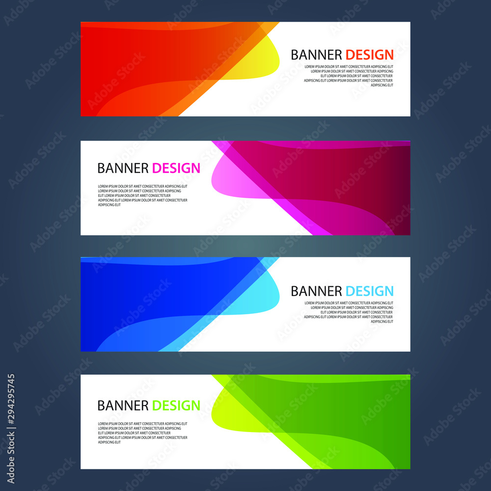 Vector Abstract design banner web template Vector Abstract design banner web template