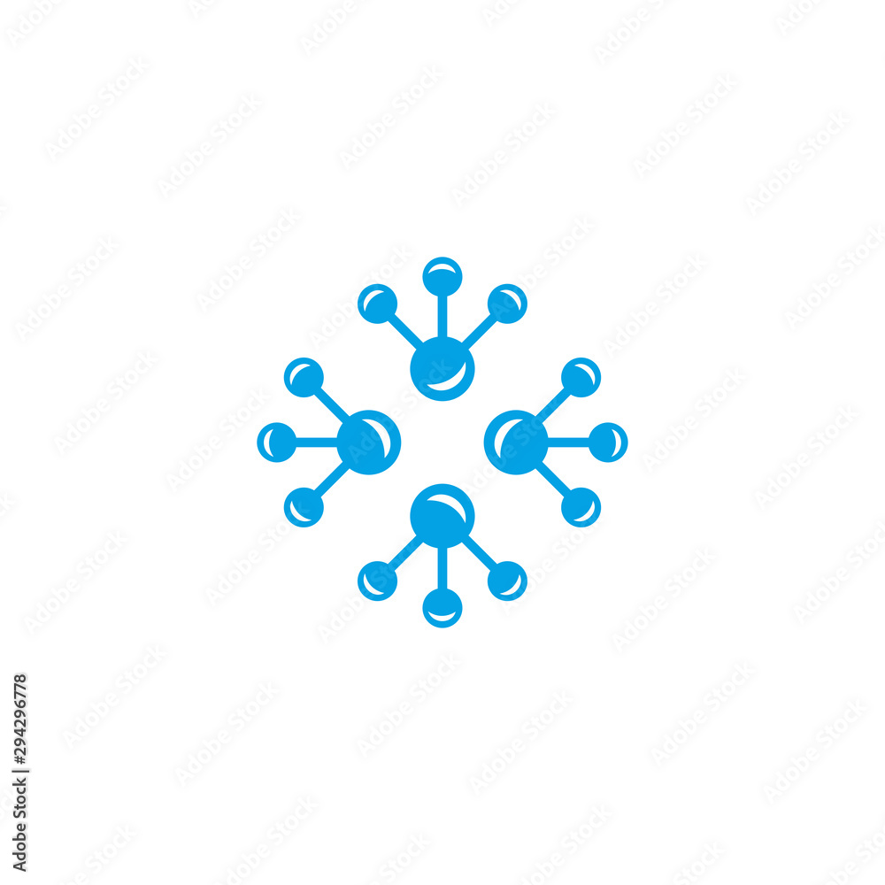 Abstract Neuron Logo Vector Design Template . Abstract Neuron Logo Vector Design Template .