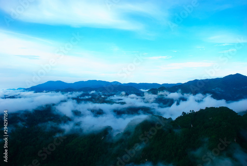 aerial view of mountains © sutipong