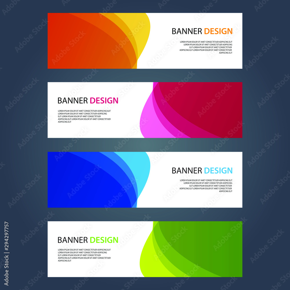 Fototapeta premium Vector Abstract design banner web template