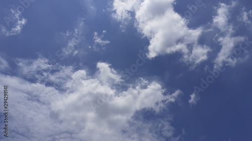 sky and cloud view in a clear day in malaysia
