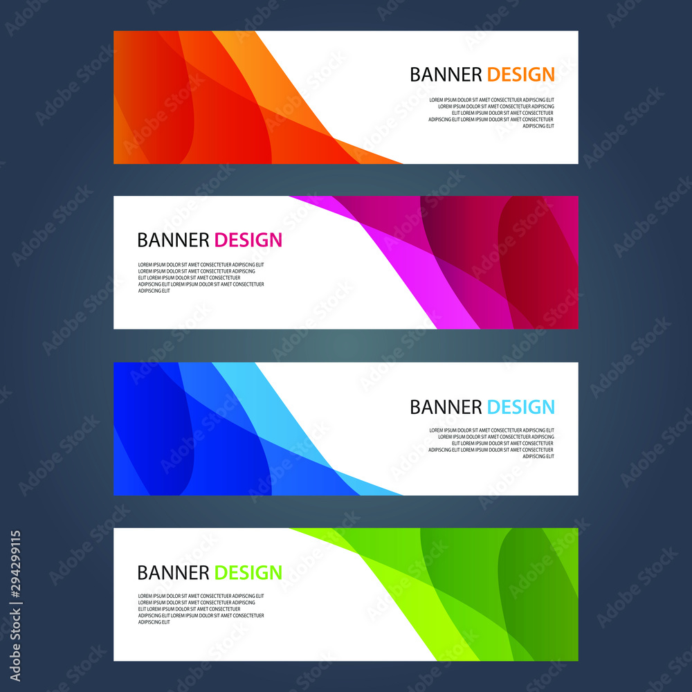 Fototapeta premium Vector Abstract design banner web template