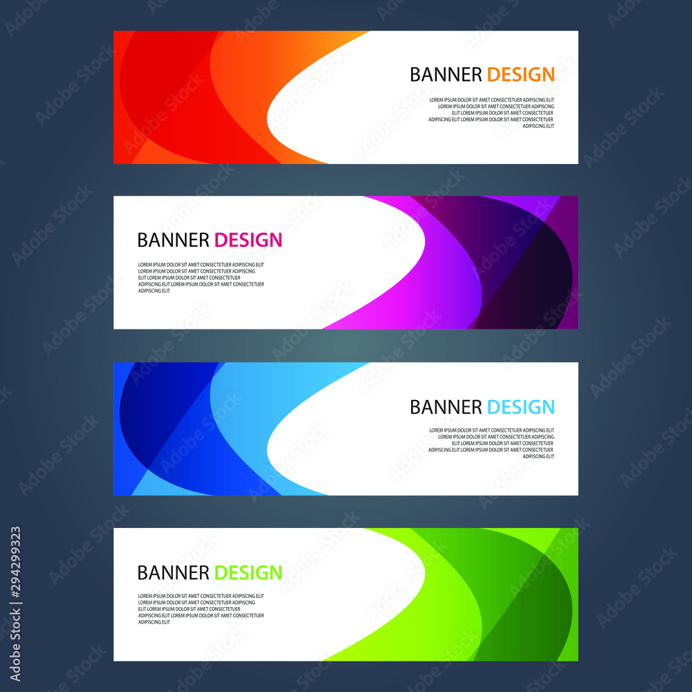 Fototapeta premium Vector Abstract design banner web template
