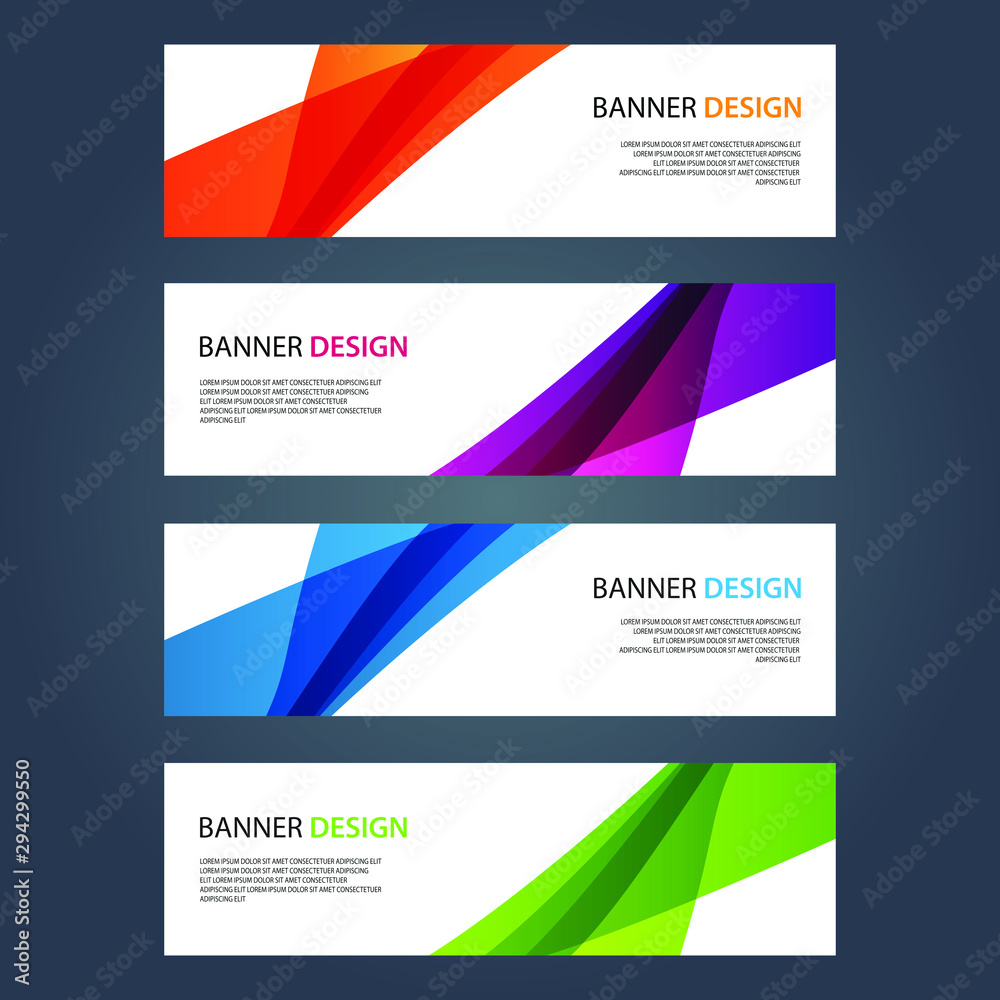 Fototapeta premium Vector Abstract design banner web template
