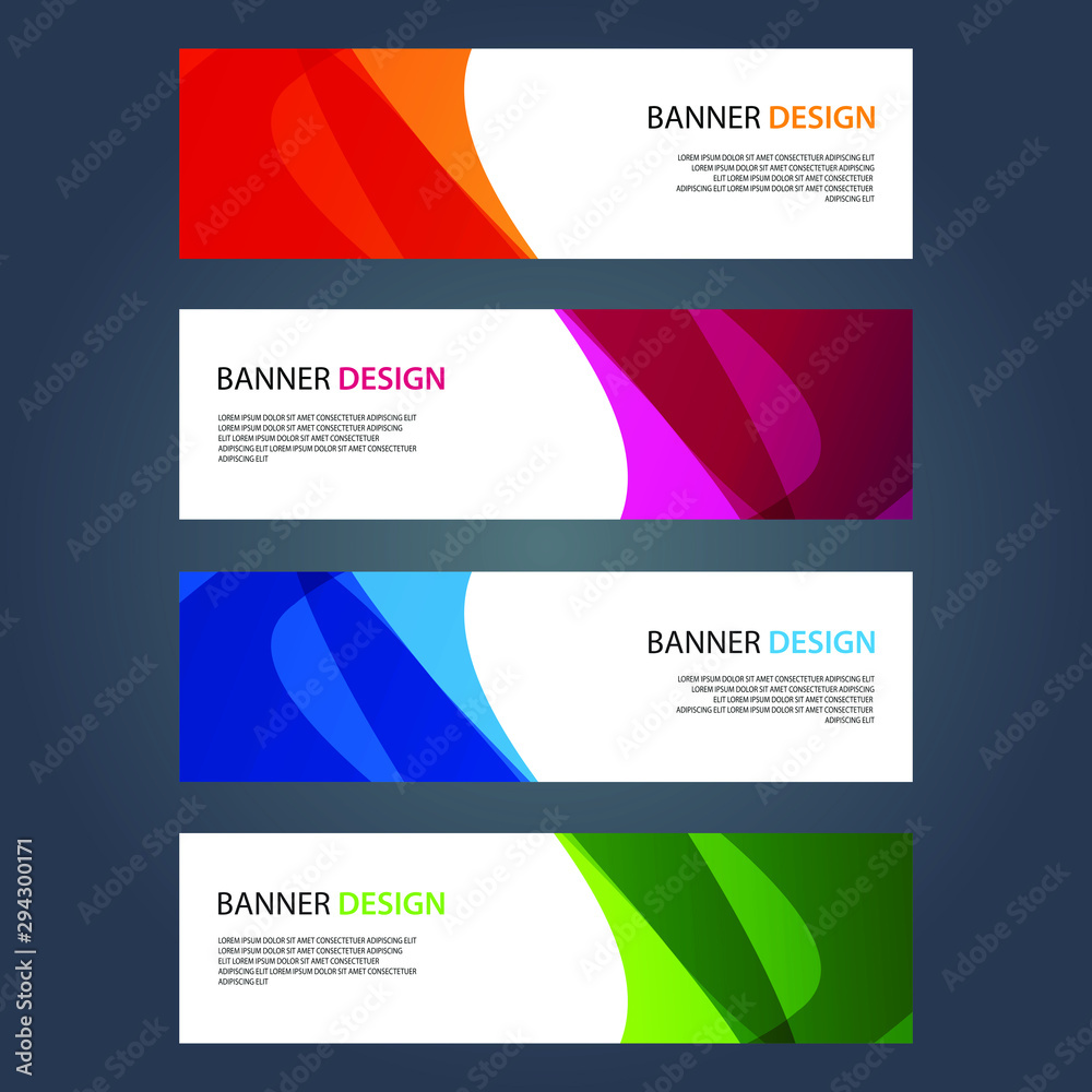 Fototapeta premium Vector Abstract design banner web template
