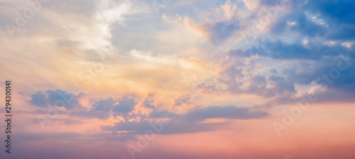 twilight time with beautiful sky background © Natakorn