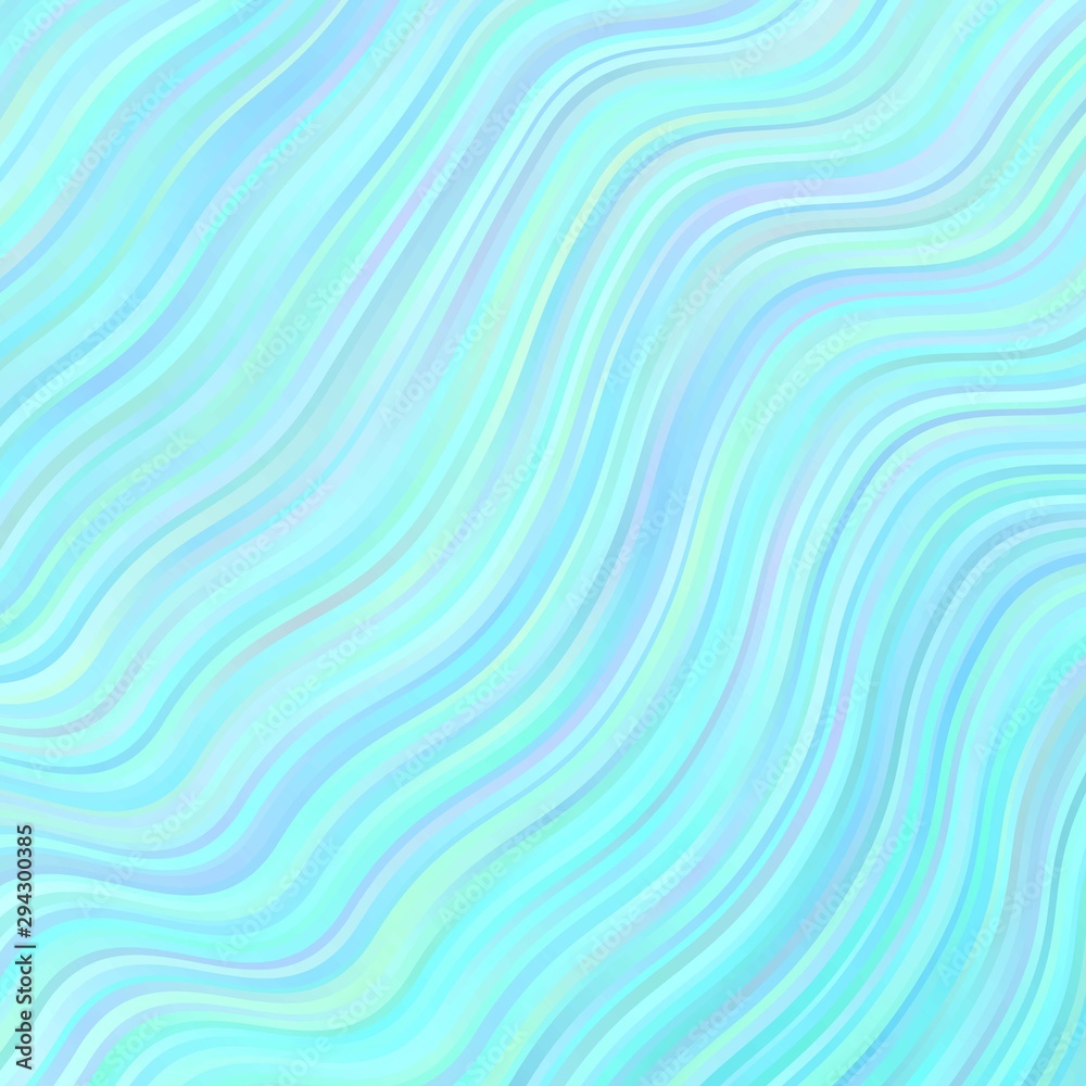 Light BLUE vector background with wry lines. Bright sample with colorful bent lines, shapes. Best design for your posters, banners.