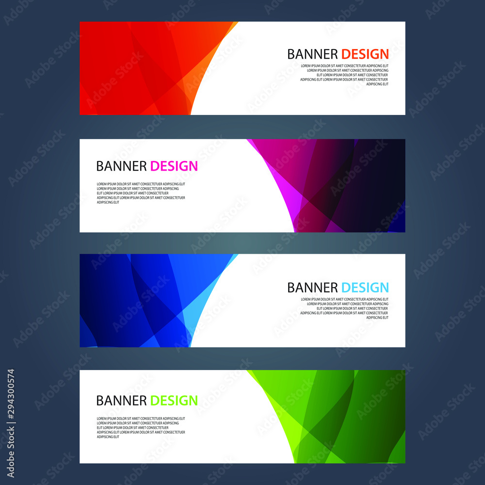 Vector Abstract design banner web template Vector Abstract design banner web template