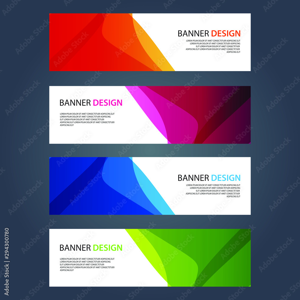 Fototapeta premium Vector Abstract design banner web template