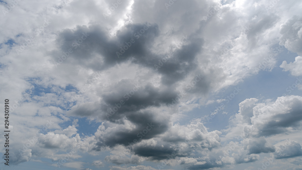Fototapeta premium dark storm clouds with background,Dark clouds before a thunder-storm.