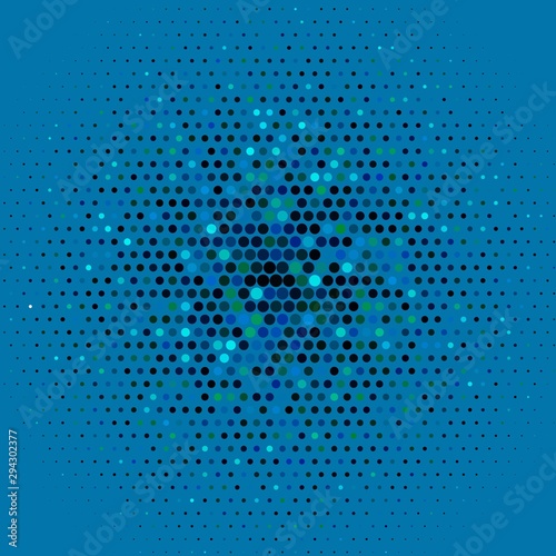 Dark Blue, Green vector template with circles. Abstract colorful disks on simple gradient background. Design for your commercials.