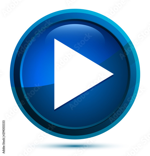 Free Download Play icon elegant blue round button illustration - GFXLoad