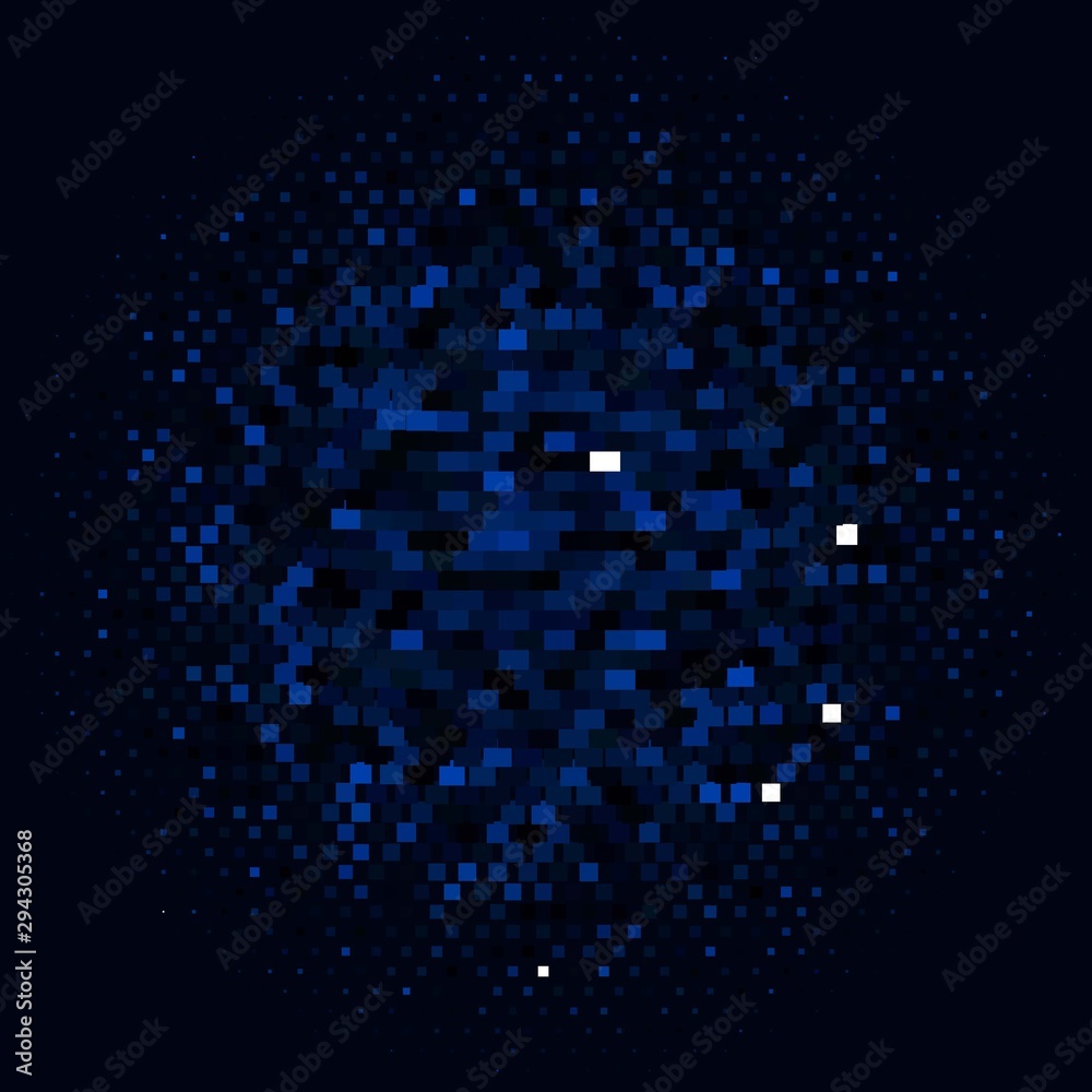 Dark BLUE vector pattern in square style. Modern design with rectangles in abstract style. Template for cellphones.