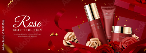 Skincare product banner ads