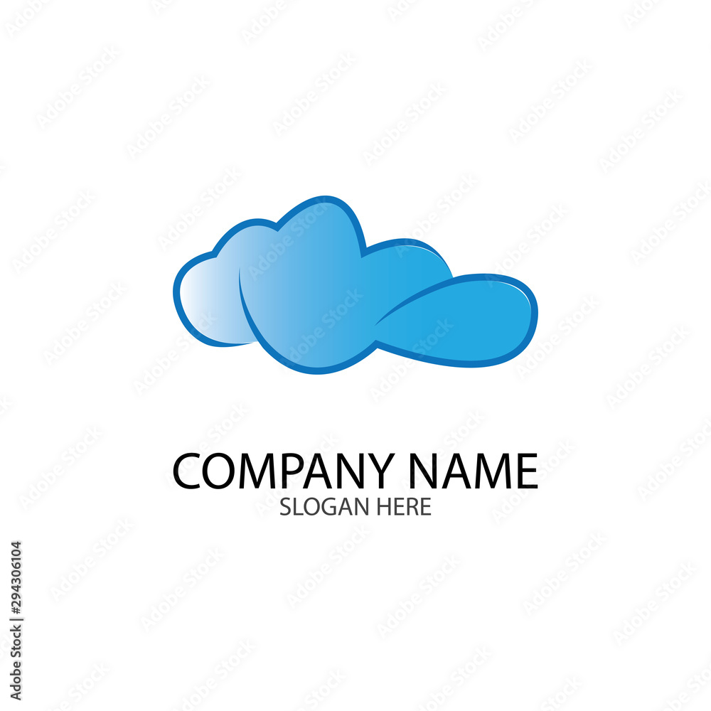 Cloud template vector Cloud template vector