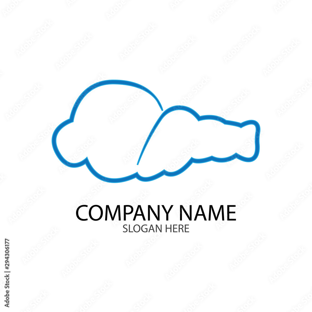 Cloud template vector Cloud template vector