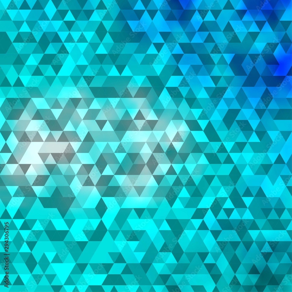 Light BLUE vector template with crystals, triangles. Light BLUE vector template with crystals, triangles.