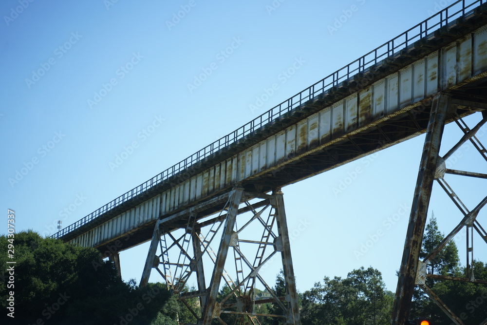 Naklejka premium Old Train engine cabooz connector train signs